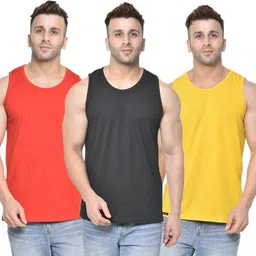 diwazzo Pack of 3 Men Vest-picture-13