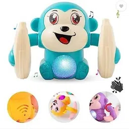 mhfashions Dancing and Spinning Rolling Tumble Monkey Toy with Voice Control or Kids-picture-13