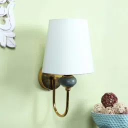 Orluna Gold Iron Wall Light | E27 holder | without Bulb | Eliante by Jainsons Lights image 2