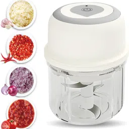 obvie Wireless Electric Garlic Chopper, Mini Food Chopper Garlic Mincer Blender Electric Vegetable & Fruit Chopper-picture-10