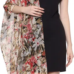 stolevilla Printed Chiffon Women Multicolor Scarf, Stole, Fancy Scarf image 3