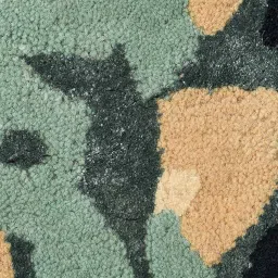 Buy Teal Wool and Viscose Abstract 6 x 8 Feet Hand Tufted Carpet by Joyrugs by littlelooms image 5