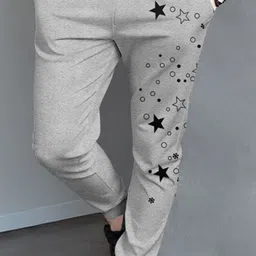 tripr Men Night Suit Set Grey, White Printed image 5