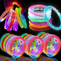 ludaly LED Light Up Bracelets Glow Flashing WristbandsParty Glow Ornament image 3