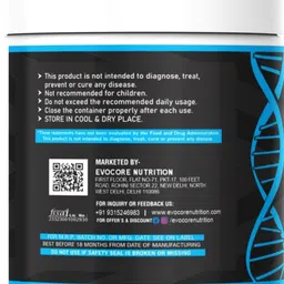 evocore nutrition Pure Creatine Monohydrate (100G,33 Serving)Enhanced Muscle Strength Creatine image 3