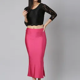 TWIN BIRDS 1194-Glam Pink Nylon Blend Petticoat image 5