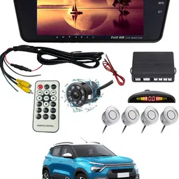 msnp 7Inch Bt Full HD Rearview Monitor Screen With Silver Sensor & Camera For Car 244 Black LED-picture-25