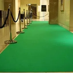 samjeeda handloom carpets Green Synthetic Carpet image 3