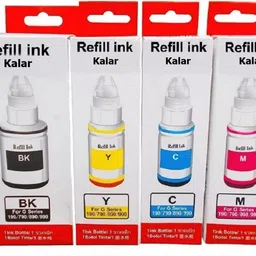 kalar Cn-G790 Inkjet Refill Ink Compatible with G1000, G1010, G2000, G2010, G3000 Black + Tri Color Combo Pack Ink Bottle-image-29