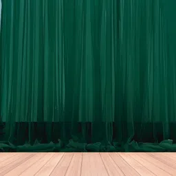 1iam Green Decoration Net 02 - Large Size, Stitched with Ribbon All Events Decorations-picture-31