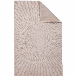 sapana carpet-mats Beige Abstract Polyester 4 x 6 Feet Machine Made Carpet image 3