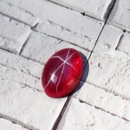 cuonna gems gallery Elegant Burma Star Ruby Stone Unheated Untreated Bhagya Ratna Original Certified 5.50 Carat 5.99 Ratti स्टार रूबी स्टोन ओरिजिनल सर्टिफाइड Asli Suryakant Mani Ravi Ratna For Unisex image 4