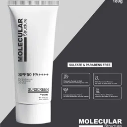 molecular structure Sunscreen - SPF 50 PA++++ New Blue Lightt Protection Lightweight non-greasy texture No White Cast image 4