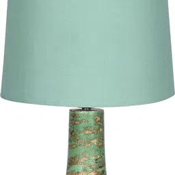 homesake Distress Small Teardrop Table Lamp for Bedroom Living Room Simple Retro Wood Table Lamp image 2