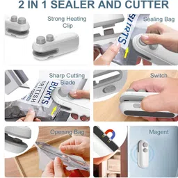 sarvavikri Portable Mini Sealing Machine – Type-C Rechargeable Hand Held Heat Sealer image 4