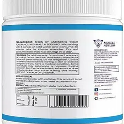 muscle asylum Muscle AsylumPre-Workout - 30 Servings, 180gm BCAA image 4