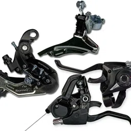 gedgets fam Racing Bicycle Gear Set Combe Front and Rear Pack of 12 Items Bicycle Brake Disk image 3