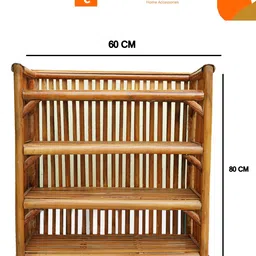 zaancreation NC9 Engineered Wood Open Book Shelf image 4