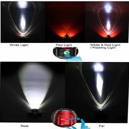 fastped Bicycle Zoom-able Bicycle Headlight Focus Front Light with 2 Warning Lights LED Front Light image 5