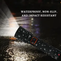 life creation ONE Km High Power Zoomable & Type-C Torch (Black, 15 cm, Rechargeable)-6A107 Torch image 3