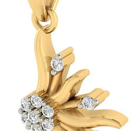 avsar Kinjal 14kt Cubic Zirconia Yellow Gold Pendant image 3