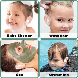 kliznil 20 PCS Baby Waterproof Baby Ear Stickers Ear Covers for Swimming Shower Ear Plug image 3