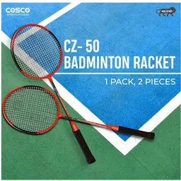 cosco CZ 50 Twin Green Strung Badminton Racquet image 4