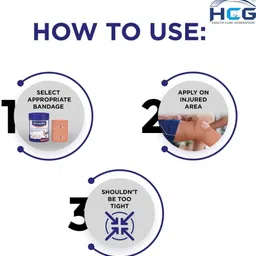 hcg healthcure generation Elastic Adhesive Bandage 8 cm X 4 m (Pack of 1) Crepe Bandage image 3