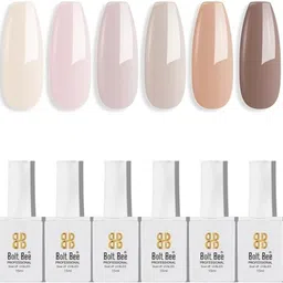 Bolt Bee Gel Nail Polish Kit set of 6 colors (02+126+116+123+135+122)-picture-28