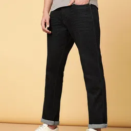 Men Regular Mid Rise Black Jeans-image-29