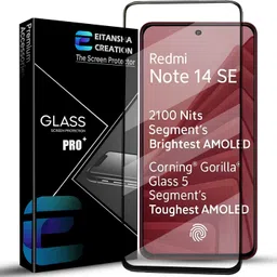 EITANSHA CREATION Edge To Edge Tempered Glass for Redmi Note 14 SE 5G, Redmi Note 14SE-picture-28