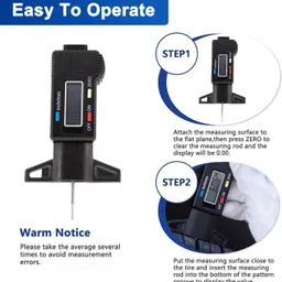 aasons Digital Tyre Thread Depth Gauge for Motorcycles, Cars, SUV Pin Gauge image 3