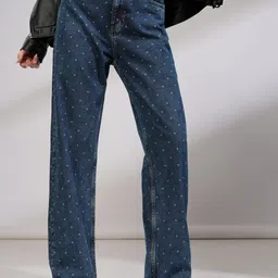 tokyo talkies Women Loose Fit Mid Rise Blue Jeans-picture-35