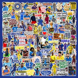 modern gallery mart 2 inch Cricket Stickers For Laptop, Journal, Guitar, Mobile Phone For Cricket Fans Self Adhesive Sticker-picture-10