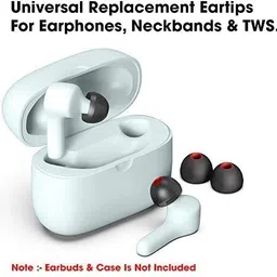 CHARMWAVES 10 Pcs (5 Pairs) Replacement Earbuds Ear Tips Earphone, Hybrid Silicone Tips In The Ear Headphone Cushion image 2