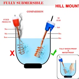 wrixty ISI Mark Shock-Proof & Water-Proof HME09 Copper-IR15 2000 W Shock Proof Immersion Heater Rod image 4