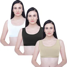 javeree Pack of 3 Women Everyday Non Padded Bra-picture-15