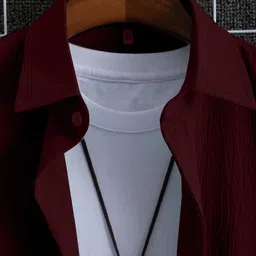 metronaut Men Regular Fit Solid Spread Collar Casual Shirt image 5