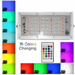 iwin Flood Light/Outdoor Lamp AC Brick Light with Remote -Multicolor 1pc Flood Light Outdoor Lamp image 2