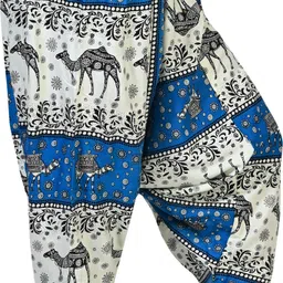 fusfus Printed Rayon, Cotton Women Harem Pants image 4