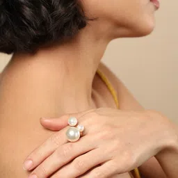 sohi Alloy Gold Plated Ring image 2