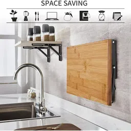oxmeza Folding Shelf Brackets Heavy Duty Metal Collapsible Shelf Bracket for BenchTable 20 Shelf Bracket image 2