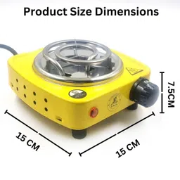 wristkart Multicolor(220V & 500W) Small Electric Coil Heater Electric Cooking Heater image 2