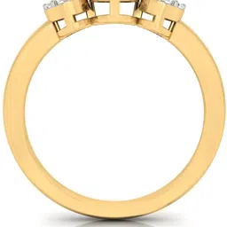 avsar Avsar Real Gold Nandini Ring AVR206YB 14kt Cubic Zirconia Yellow Gold ring image 5