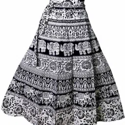 khunteta's Women Printed Flared Multicolor Skirt-picture-23