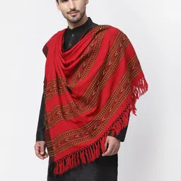 GREEN AGRITECH Acrylic Woven Men Shawl-image-14