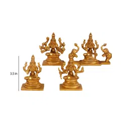 budhshiv Ashtalakshmi Brass Religious Idol image 4