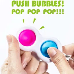 aganta Pop It Keychain Simple Dimple Keychain Pop Its Push Bubble Keychain Stress Relief Tools For Adults Kids Pop Fun Pop It Keychain Pop Keychains Set Of 4 image 3