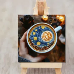 genie art A Starry Sip Mini Canvas Frame-picture-34