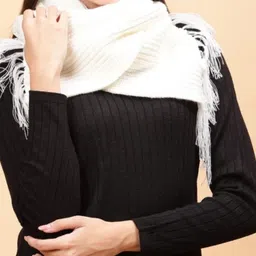 SAP COLLECTION Solid Women Muffler image 2